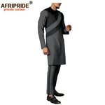 Men's Dashiki Wax Print Co-ord Set – Long Coat & Trousers - Free Delivery Worldwide only at Flexi Africa