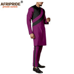 Men's Dashiki Wax Print Co-ord Set – Long Coat & Trousers - Free Delivery Worldwide only at Flexi Africa