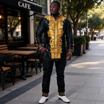 Men's Embroidered African Tunic & Trouser Outfit - Free Delivery Worldwide only at Flexi Africa