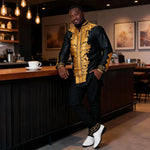 Men's Embroidered African Tunic & Trouser Outfit - Free Delivery Worldwide only at Flexi Africa