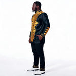 Men's Embroidered African Tunic & Trouser Outfit - Free Delivery Worldwide only at Flexi Africa