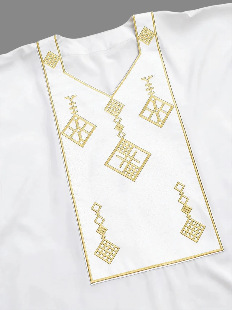 Men's Embroidered Agbada Three-Piece Wedding Set - Free Delivery Worldwide only at Flexi Africa