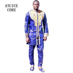 Men's Embroidered Bazin-Style Traditional Outfit - Free Delivery Worldwide only at Flexi Africa