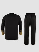 Men's Embroidered Kaftan Shirt & Trouser Set - Free Delivery Worldwide only at Flexi Africa