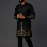 Men's Embroidered Kaftan Shirt & Trouser Set - Free Delivery Worldwide only at Flexi Africa