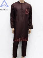 Men's Kandura-Inspired Long Tunic & Trouser Set - Free Delivery Worldwide only at Flexi Africa