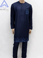 Men's Kandura-Inspired Long Tunic & Trouser Set - Free Delivery Worldwide only at Flexi Africa