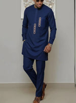 Men's Kaunda-Style Two-Piece Set - Free Delivery Worldwide only at Flexi Africa