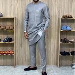 Men's Kaunda-Style Two-Piece Set - Free Delivery Worldwide only at Flexi Africa