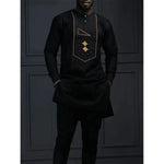 Men's Kaunda-Style Two-Piece Set - Free Delivery Worldwide only at Flexi Africa