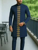 Men's Kaunda-Style Two-Piece Set - Free Delivery Worldwide only at Flexi Africa