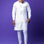 Men's Kaunda-Style Two-Piece Set - Free Delivery Worldwide only at Flexi Africa