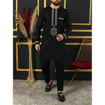 Men's Kaunda-Style Two-Piece Set - Free Delivery Worldwide only at Flexi Africa