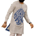 Men's Kaunda-Style Two-Piece Set - Free Delivery Worldwide only at Flexi Africa