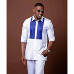 Men's Kaunda-Style Two-Piece Set - Free Delivery Worldwide only at Flexi Africa