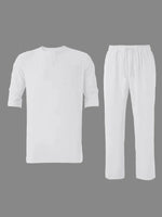 Men's Nigerian-Style Kaftan Three-Piece Set - Free Delivery Worldwide only at Flexi Africa
