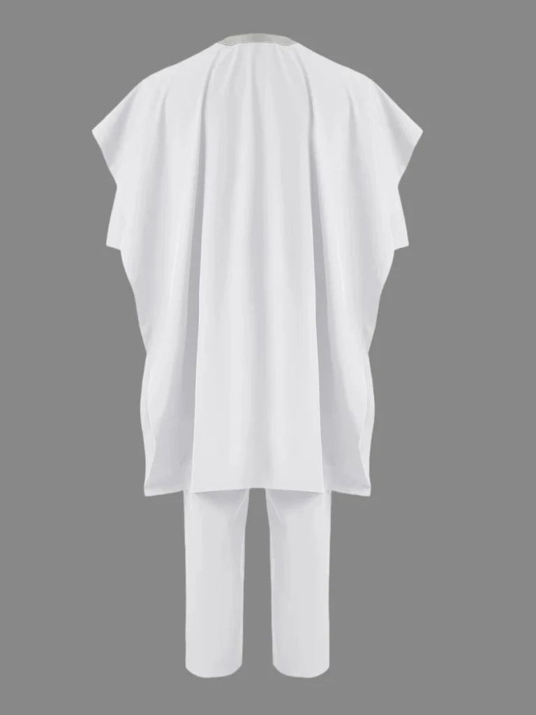 Men's Nigerian-Style Kaftan Three-Piece Set - Free Delivery Worldwide only at Flexi Africa