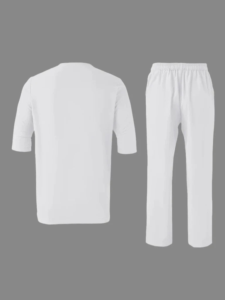 Men's Nigerian-Style Kaftan Three-Piece Set - Free Delivery Worldwide only at Flexi Africa