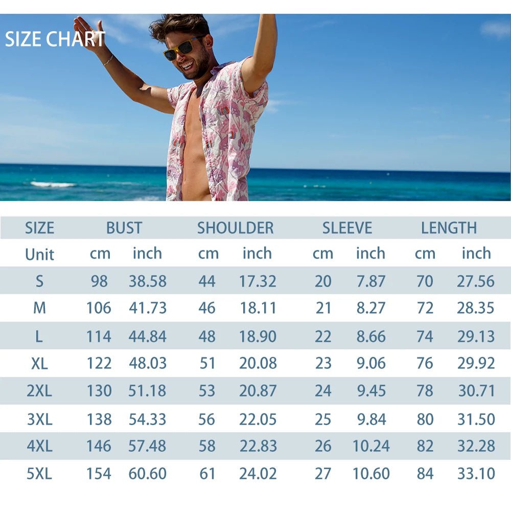 Men’s Summer 2PC Short Sleeve Lapel Shirt & Drawstring Shorts Set – Breathable Casual Outfit - Free Delivery Worldwide only at Flexi Africa