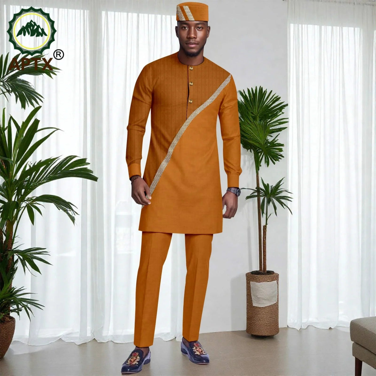 Men's Islamic Jubba 2PC Set – Coat & Pants