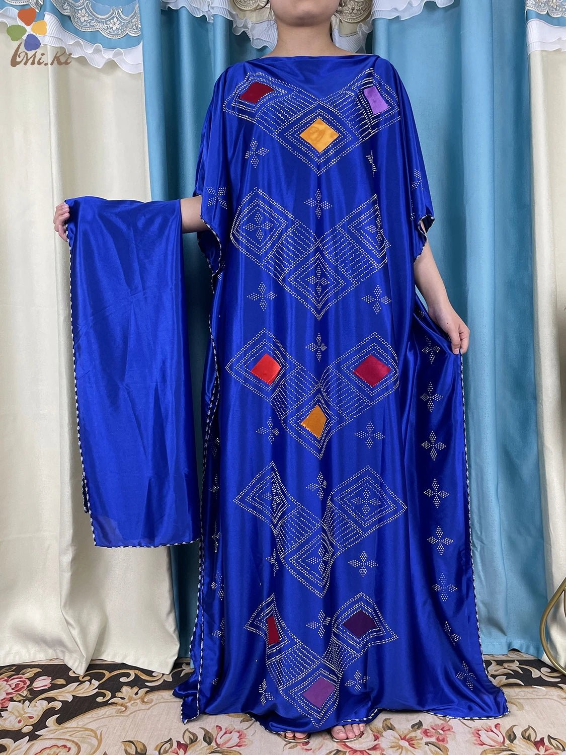 Muslim Prayer Clothing 2024 New African Abaya Women Clothing inlaid with Mubarak Dubai luxury clothing Islamic Clothing - Flexi Africa - Flexi Africa offers Free Delivery Worldwide - Vibrant African traditional clothing showcasing bold prints and intricate designs