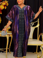 New Sequin Fashion Abayas Boubou Dashiki Ankara Outfits Evening Gown Dubai Kaftan Abaya Robe Outfits Loose Dresses for Women - Free Delivery Worldwide only at Flexi Africa