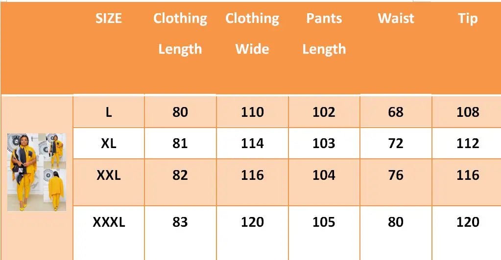 Overszie African New Design Top With Pants Stick Diamond 6 Colors Fashion Suit For Lady(BFTZ01#) - Free Delivery Worldwide only at Flexi Africa