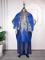 Plus Size African Buba Dress Set for Women – Loose Dolman Sleeve Dashiki Abaya Robe 2PC - Free Delivery Worldwide only at Flexi Africa