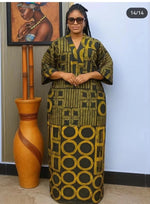 Plus Size African Dashiki Maxi Dress – Traditional Ankara Kaftan Robe & Elegant Long Gown - Free Delivery Worldwide only at Flexi Africa