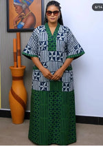 Plus Size African Dashiki Maxi Dress – Traditional Ankara Kaftan Robe & Elegant Long Gown - Free Delivery Worldwide only at Flexi Africa