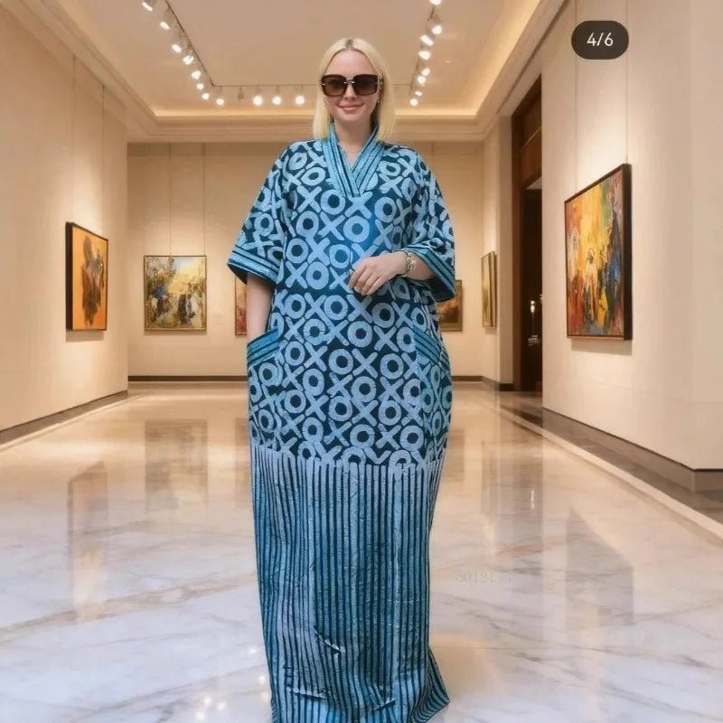 Plus Size African Dresses for Women – Traditional Dashiki Ankara Maxi Gown - Free Delivery Worldwide only at Flexi Africa