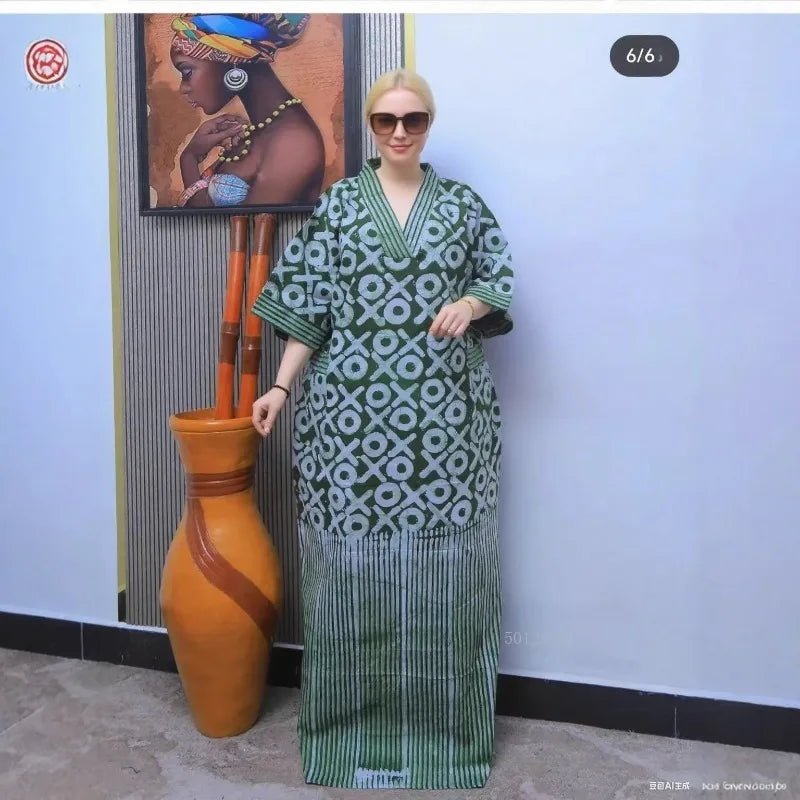 Plus Size African Dresses for Women – Traditional Dashiki Ankara Maxi Gown - Free Delivery Worldwide only at Flexi Africa