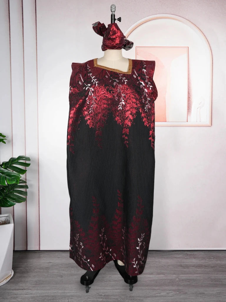 Plus Size African Kaftan Dress for Women – Elegant White Djellaba Boubou Gown - Free Delivery Worldwide only at Flexi Africa