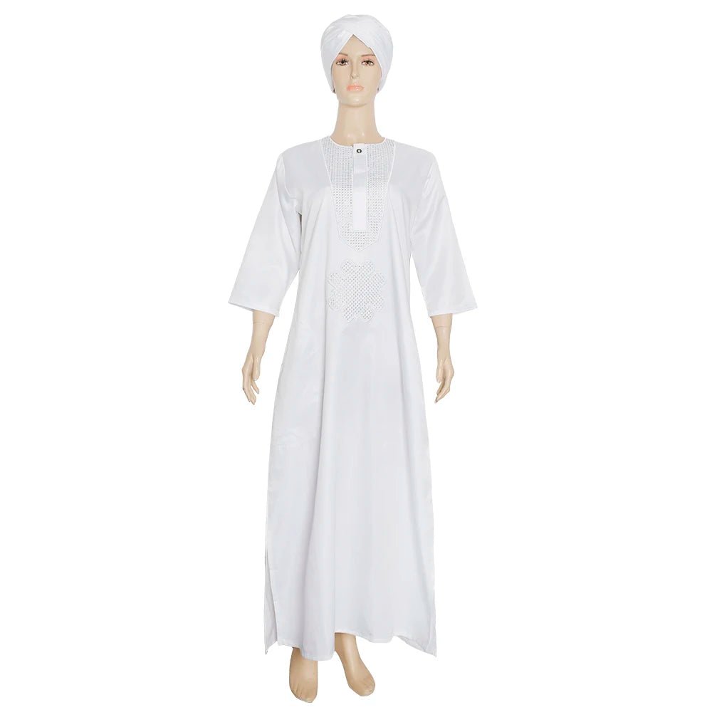 Plus Size African Kaftan Dress for Women – Embroidered Bazin Riche Wedding, Party & Church Gown - Free Delivery Worldwide only at Flexi Africa