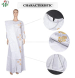 Plus Size African Kaftan Dress for Women – Embroidered Bazin Riche Wedding, Party & Church Gown - Free Delivery Worldwide only at Flexi Africa