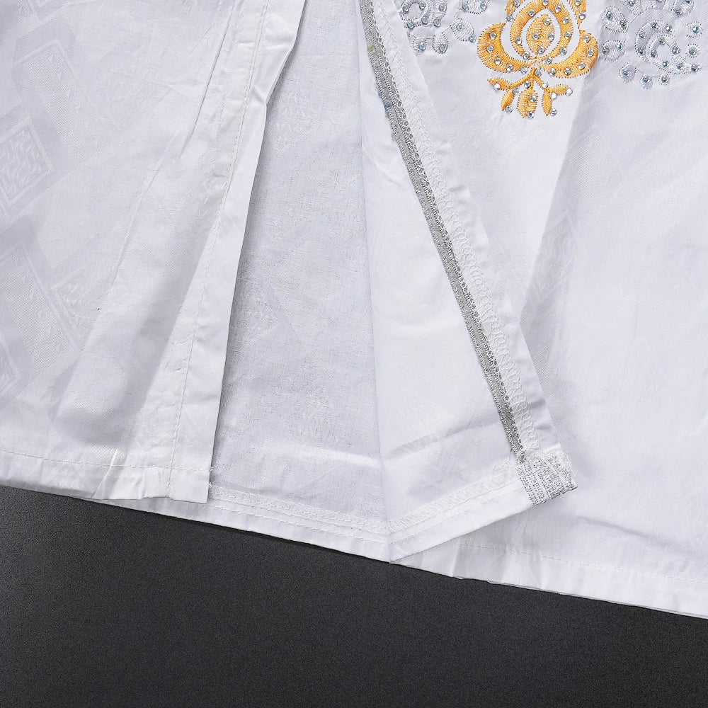 Plus Size African Kaftan Dress for Women – Embroidered Bazin Riche Wedding, Party & Church Gown - Free Delivery Worldwide only at Flexi Africa