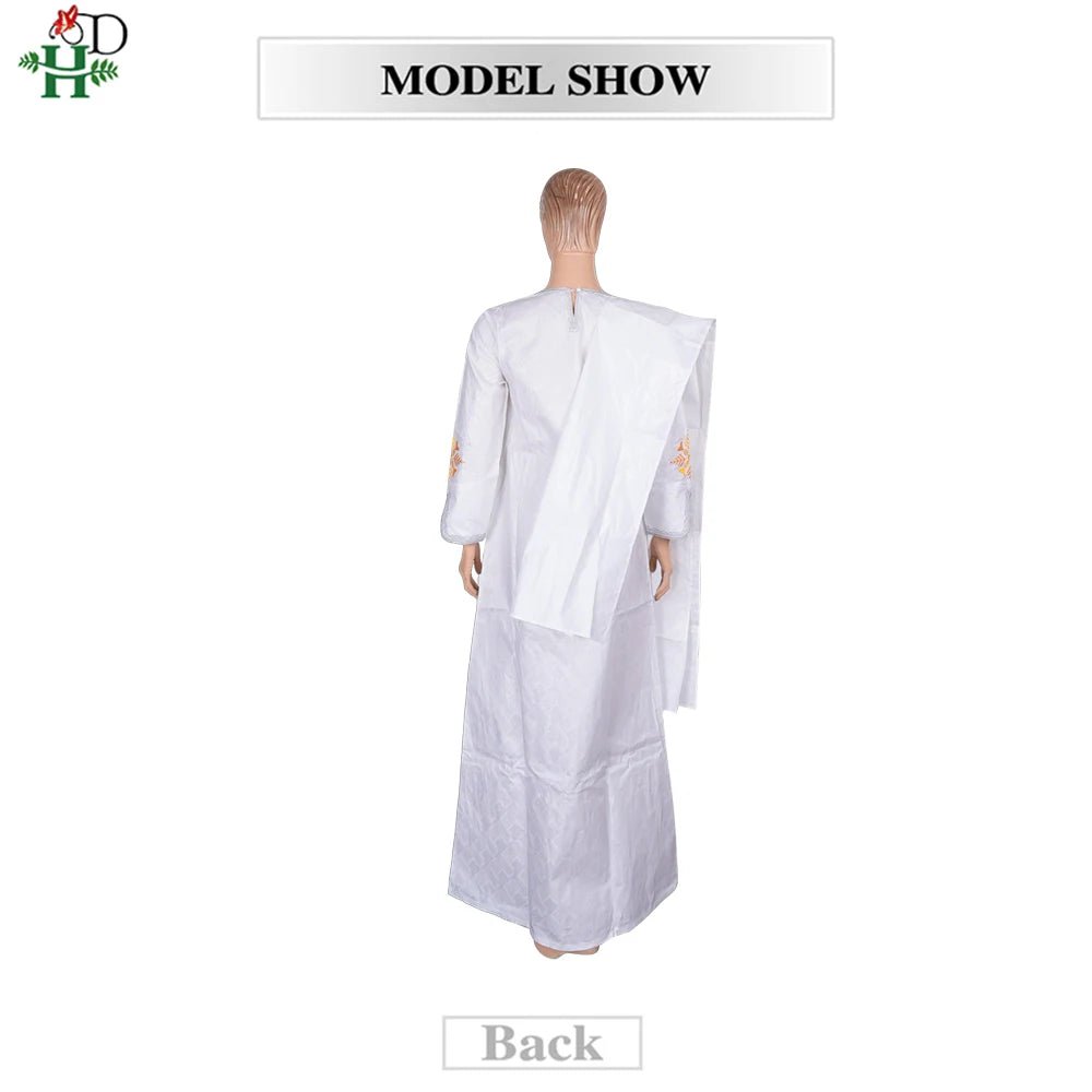 Plus Size African Kaftan Dress for Women – Embroidered Bazin Riche Wedding, Party & Church Gown - Free Delivery Worldwide only at Flexi Africa