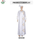 Plus Size African Kaftan Dress for Women – Embroidered Bazin Riche Wedding, Party & Church Gown - Free Delivery Worldwide only at Flexi Africa
