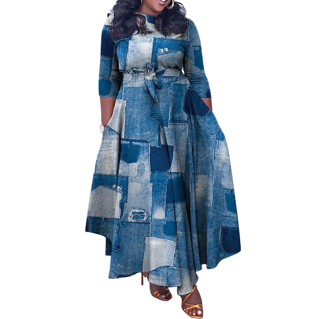 Buy African Dresses For Women Plus Size Polyester Maxi Dress Africa Clothes Dashiki for only $44.82 at Flexi Africa!