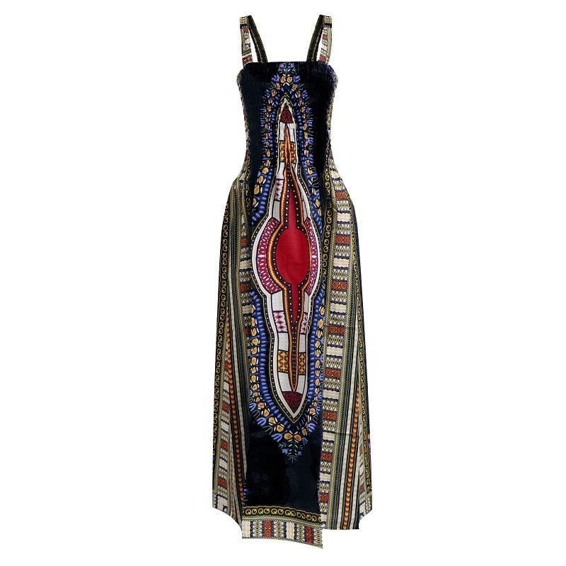 Sexy Backless Dress Summer Dashiki Casual Sundress Beach Women - Flexi Africa - Free Delivery Worldwide - FREE POST