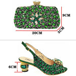 Silver Nigerian Women’s Shoes and Bag Set – Elegant African Fashion Wedding & Party Matching Set - Free Delivery Worldwide only at Flexi Africa
