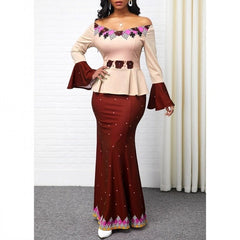 Slay with Style: Plus Size African Long Dresses for Women - Elegant Dashiki Clothing in Vibrant Prints - Flexi Africa