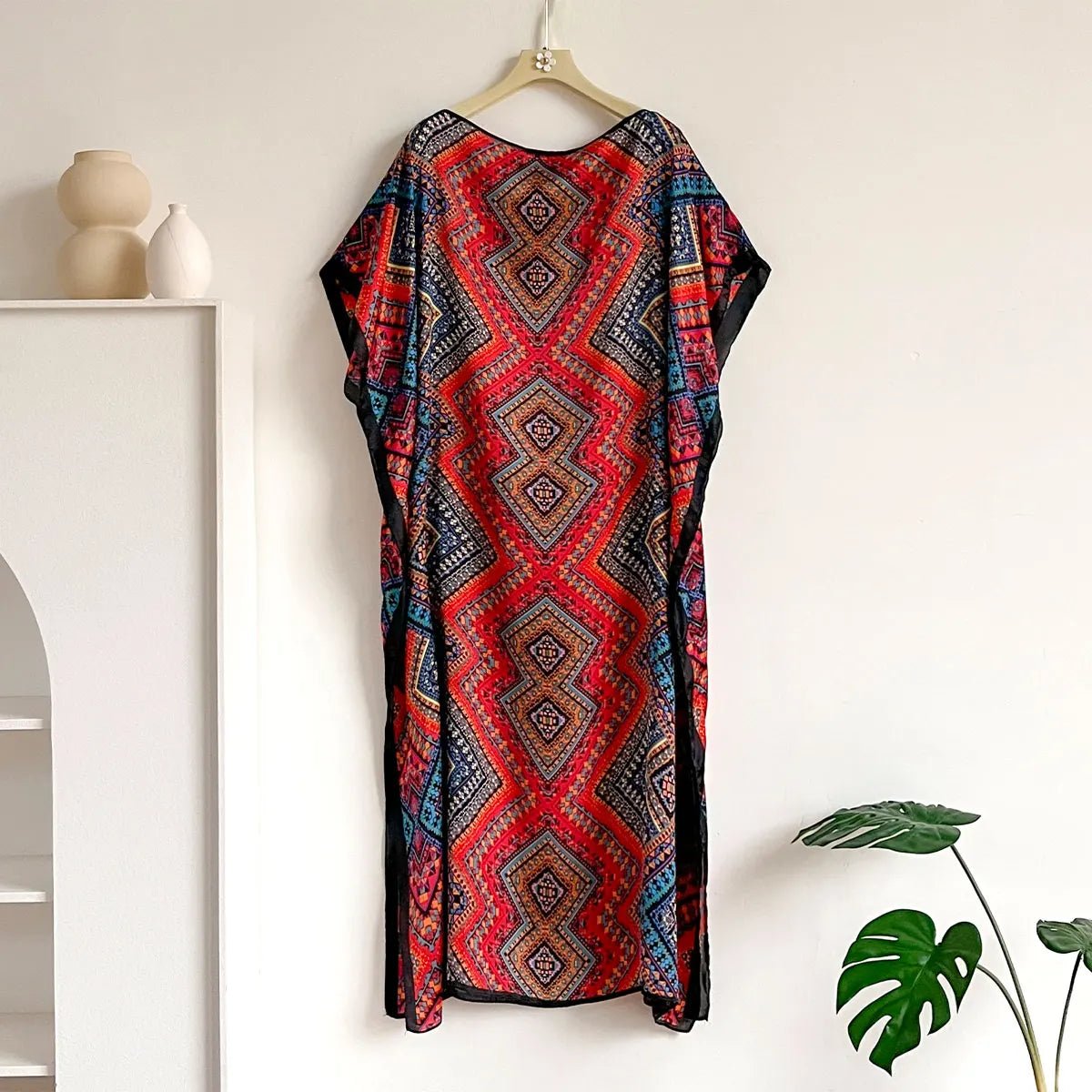 Buy African Dresses For Women Elegant Printed Silk Lady Kaftan Dress Sun Protection Abaya for only $10.62 at Flexi Africa!