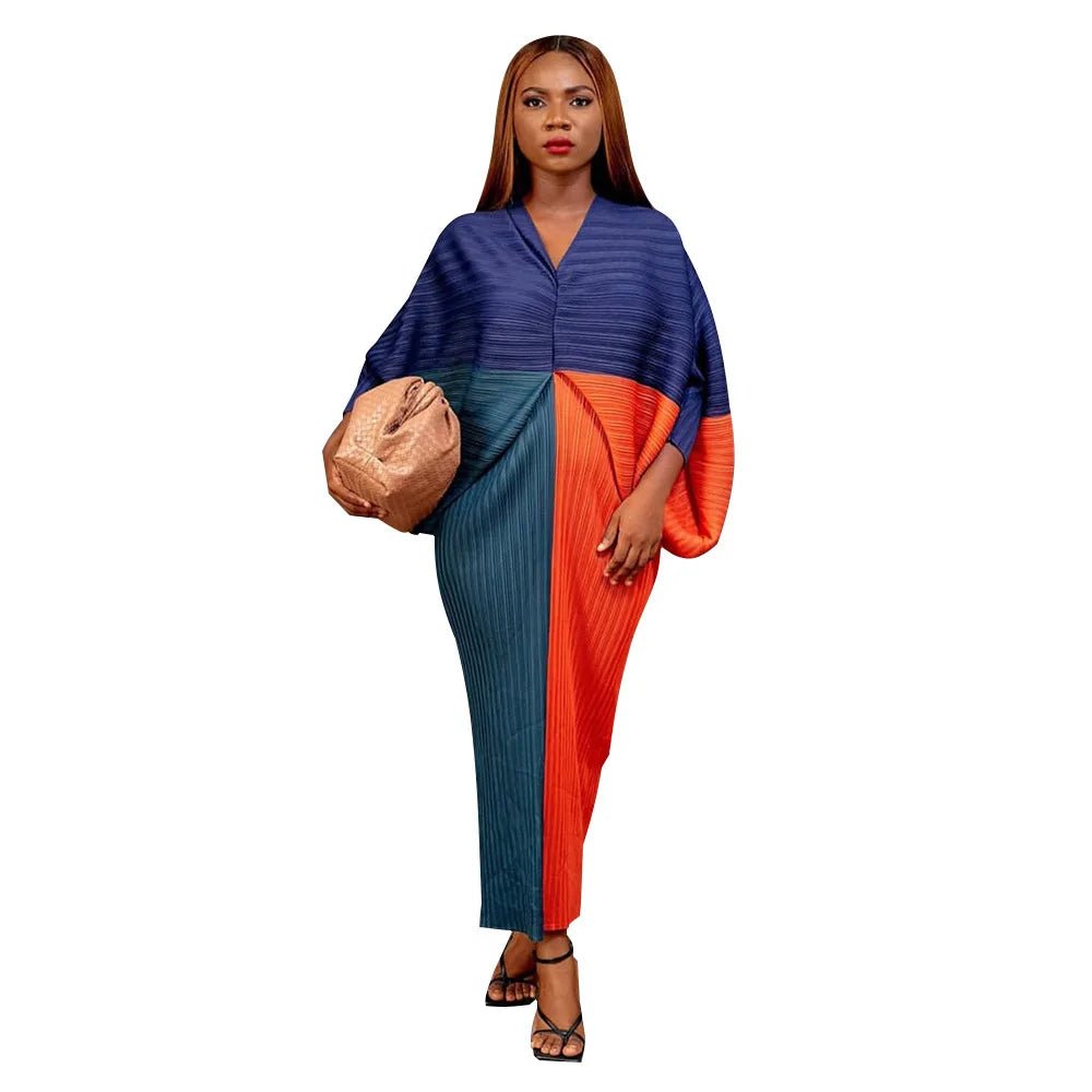 Spring Autumn African Dresses for Women - 3/4 Sleeve, Sexy V - Neck, Slim Fit, Office Lady Party Dress - Free Delivery Worldwide only at Flexi Africa