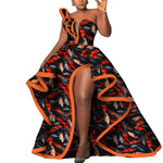 Strapless Ankara Maxi Dress for Women – Dashiki - Inspired African Floral Print Party Gown - Free Delivery Worldwide only at Flexi Africa