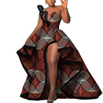 Strapless Ankara Maxi Dress for Women – Dashiki - Inspired African Floral Print Party Gown - Free Delivery Worldwide only at Flexi Africa