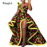 Strapless Ankara Maxi Dress for Women – Dashiki - Inspired African Floral Print Party Gown - Free Delivery Worldwide only at Flexi Africa
