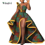 Strapless Ankara Maxi Dress for Women – Dashiki - Inspired African Floral Print Party Gown - Free Delivery Worldwide only at Flexi Africa