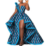 Strapless Ankara Maxi Dress for Women – Dashiki - Inspired African Floral Print Party Gown - Free Delivery Worldwide only at Flexi Africa