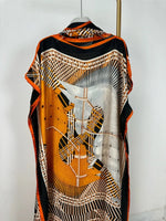 Stunning Africa Patterned Kaftan Dress for Women's Plus Size Ramadan Clothing - Free Delivery Worldwide only at Flexi Africa